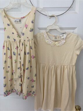 Speechless Girls' yellow Floral & Lace Collar Dresses set size 6X